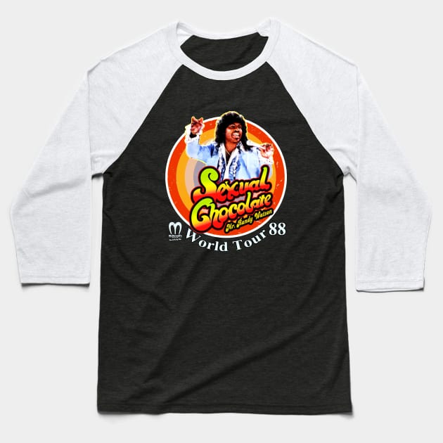 Randy Watson and Sexual Chocolate Baseball T-Shirt by RboRB